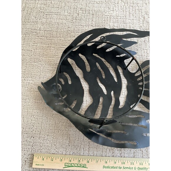 Large Metal Fish Sculpture From Cabo. With Candle Holder. Hanging - Picture 15 of 16